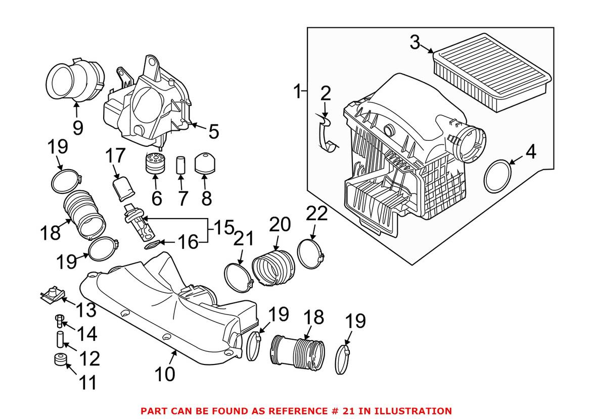 BMW Hose Clamp (90-110mm) 18111763219